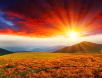 Закат в горах