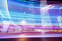 Огни на улицах большого города