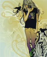 Девушка с фотоаппаратом