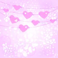 Сердечки на веревке