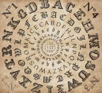 Буквы на винтажной бумаге