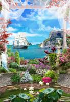 Вид из сада на корабль