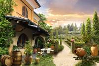 Закат в деревне