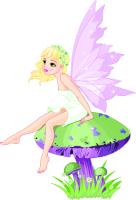 Фея на грибочке