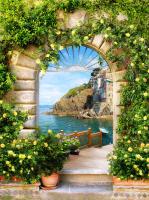 Скала в окне