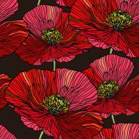 Маковый принт