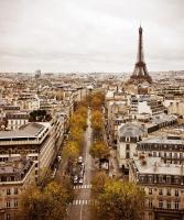 Париж с высоты птичьего полета