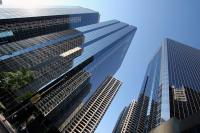 Современные небоскребы большого города