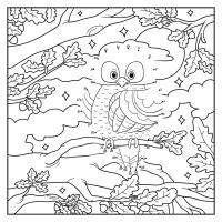 Совушка на дубе