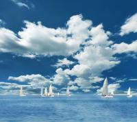 Парусники в море