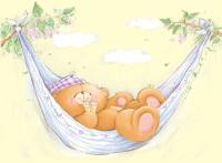 Мишка в гамаке