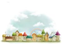 Радуга над домами