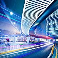 Улица ночного города