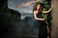 На фоне замка