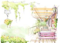 Веранда с цветами