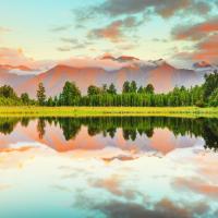 Закат над лесом