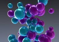 Синие и сиреневые шары