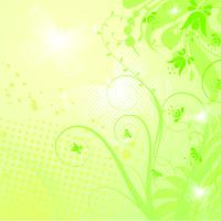 Цветочный узор в салатовых тонах