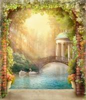 Лебеди на пруду