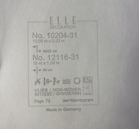 Фото – обои Erismann Elle Decoration 2 12116-31 (10204-31) || Erismann Elle Decoration 2 12116-31 (10204-31)