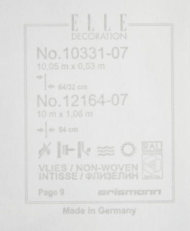 Фото – обои Erismann Elle Decoration 3 12164-07 (10331-07) || Erismann Elle Decoration 3 12164-07 (10331-07)