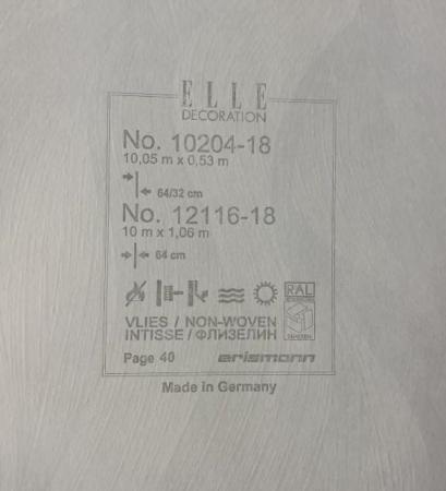 Фото – обои Erismann Elle Decoration 2 12116-18 (10204-18) || Erismann Elle Decoration 2 12116-18 (10204-18)