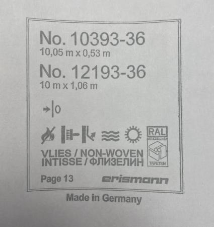 Фото – обои Erismann Martinique 12193-36 (10393-36) || Erismann Martinique 12193-36 (10393-36)