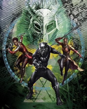 Komar 014-DVD2 (Black Panther Collage)