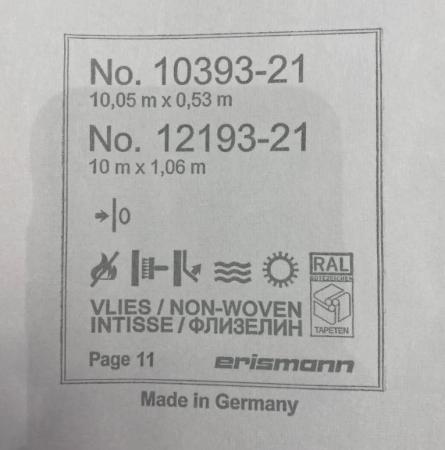 Фото – обои Erismann Martinique 12193-21 (10393-21) || Erismann Martinique 12193-21 (10393-21)