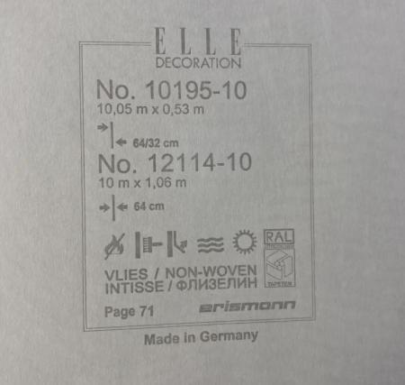 Erismann Elle Decoration 2 12114-10 (10195-10)