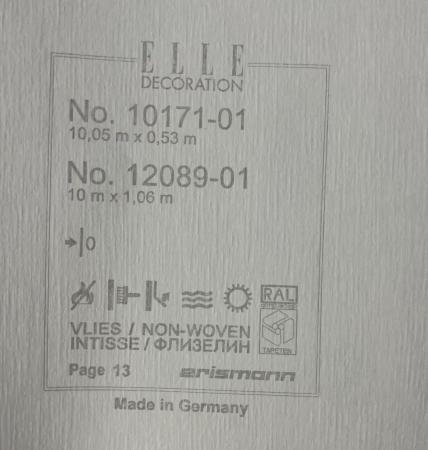 Фото – обои Erismann ELLE Decoration 12089-01 (10171-01) || Erismann ELLE Decoration 12089-01 (10171-01)